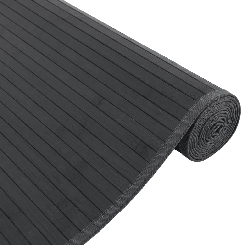 Rug Rectangular Grey80x100 cm Bamboo