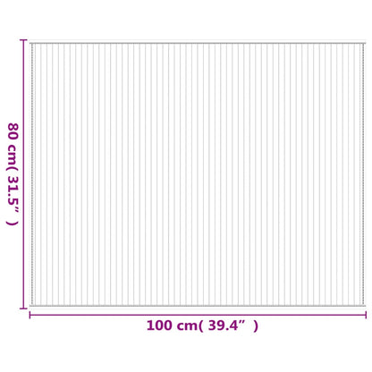 Rug Rectangular Grey80x100 cm Bamboo