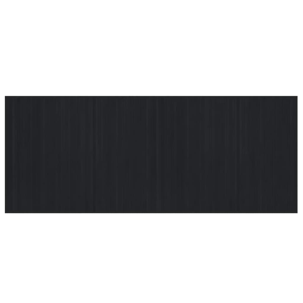 Rug Rectangular Black80x200 cm Bamboo