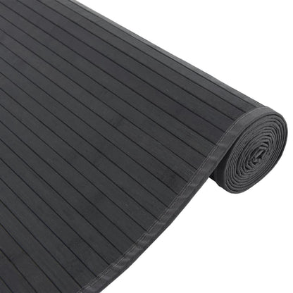 Rug Rectangular Black80x200 cm Bamboo