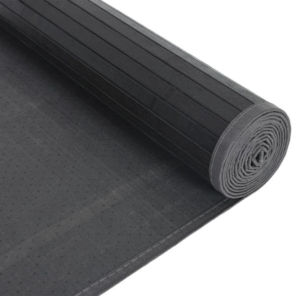 Rug Rectangular Black80x200 cm Bamboo