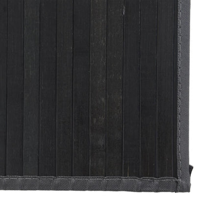Rug Rectangular Black80x200 cm Bamboo