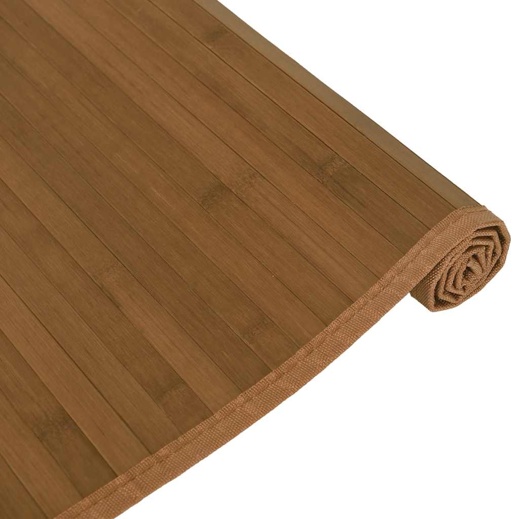 Rug Rectangular Brown80x200 cm Bamboo