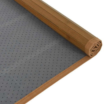 Rug Rectangular Brown80x200 cm Bamboo