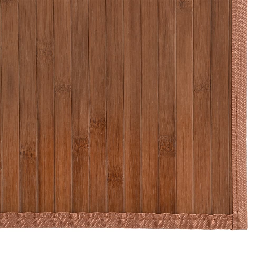 Rug Rectangular Brown80x200 cm Bamboo