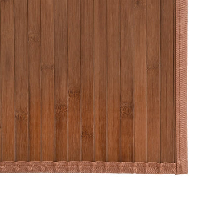Rug Rectangular Brown80x200 cm Bamboo