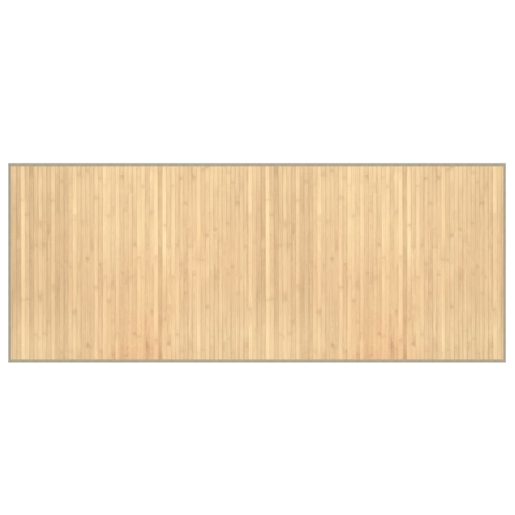 Rug Rectangular Light Natural80x200 cm Bamboo