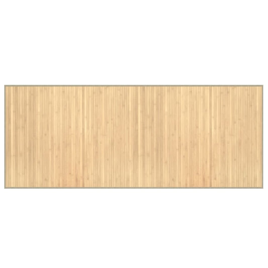 Rug Rectangular Light Natural80x200 cm Bamboo