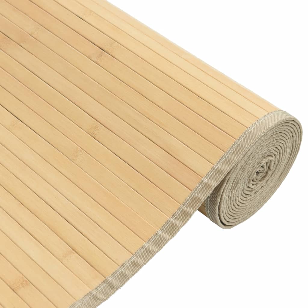 Rug Rectangular Light Natural80x200 cm Bamboo