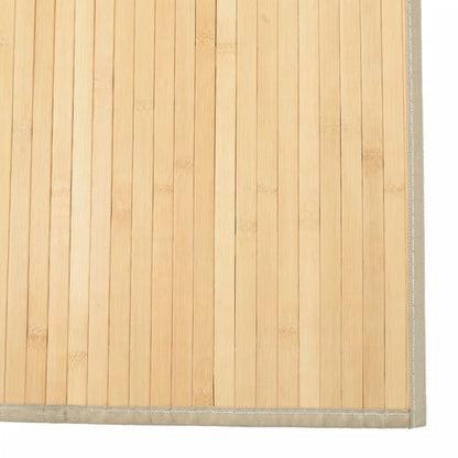 Rug Rectangular Light Natural80x200 cm Bamboo