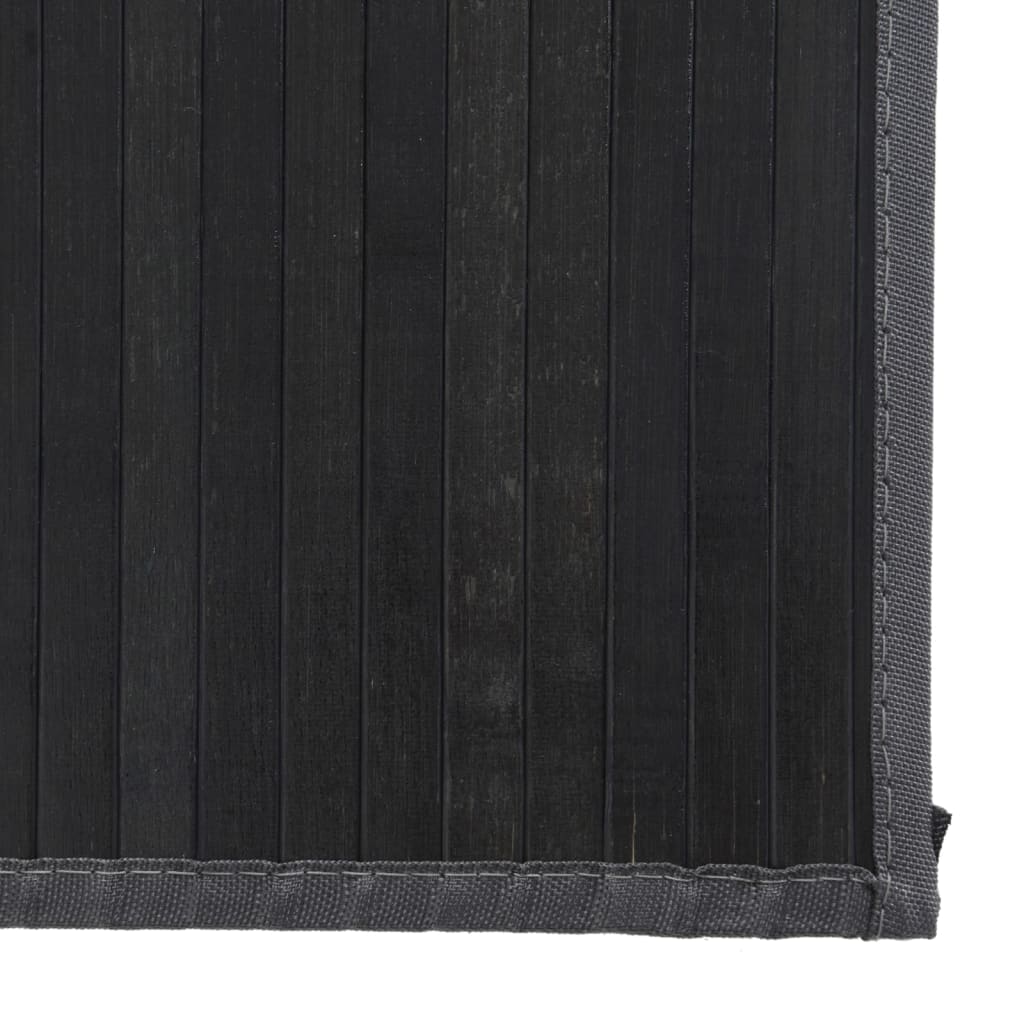 Rug Rectangular Grey80x200 cm Bamboo