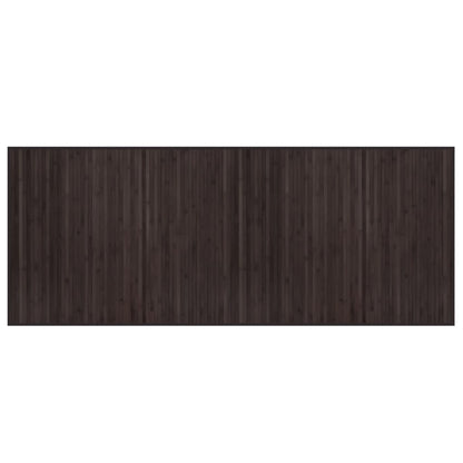 Rug Rectangular Dark Brown80x200 cm Bamboo