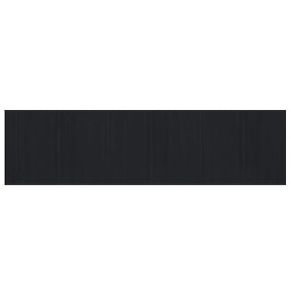 Rug Rectangular Black80x300 cm Bamboo