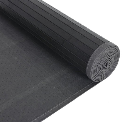 Rug Rectangular Black80x300 cm Bamboo