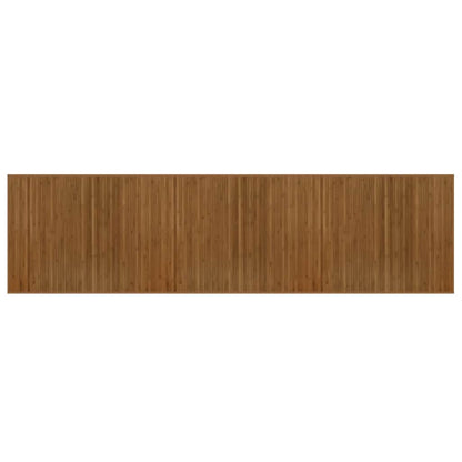 Rug Rectangular Brown80x300 cm Bamboo