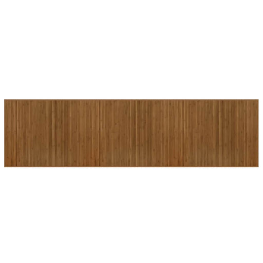 Rug Rectangular Brown80x300 cm Bamboo