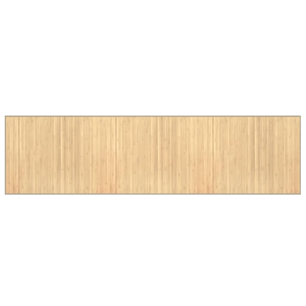 Rug Rectangular Light Natural80x300 cm Bamboo