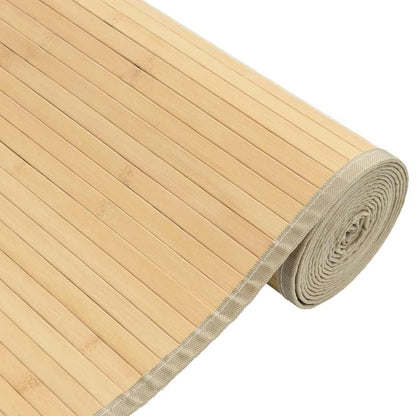 Rug Rectangular Light Natural80x300 cm Bamboo