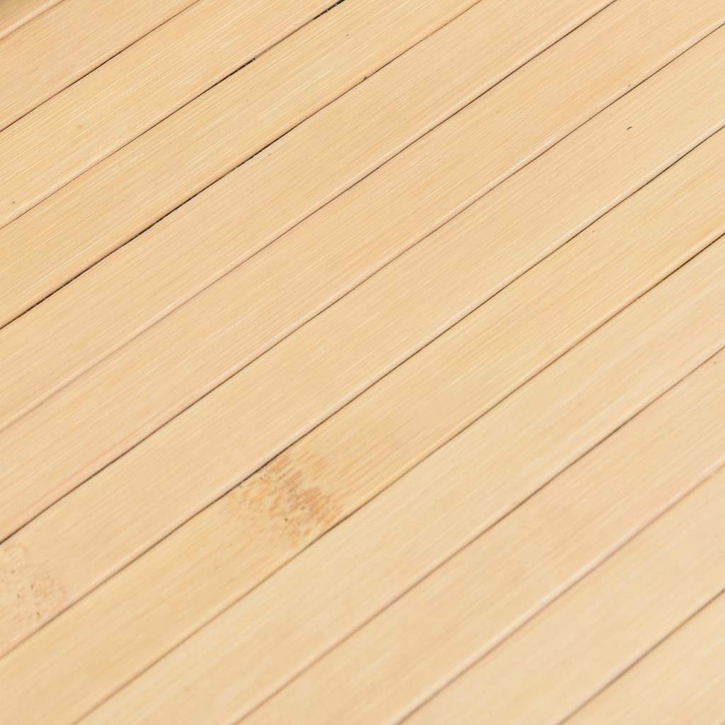 Rug Rectangular Light Natural80x300 cm Bamboo