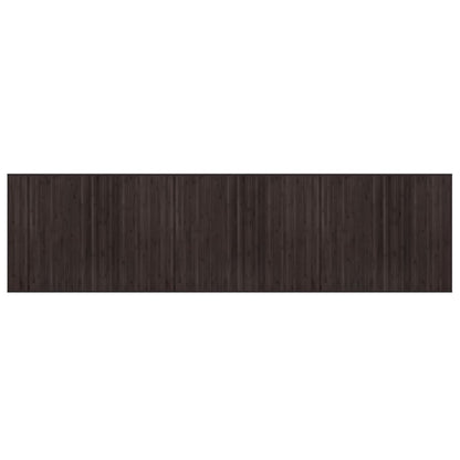 Rug Rectangular Dark Brown80x300 cm Bamboo