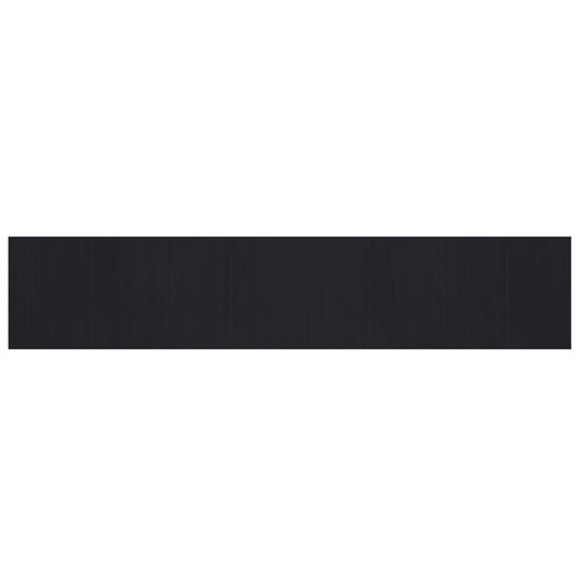Rug Rectangular Black80x400 cm Bamboo