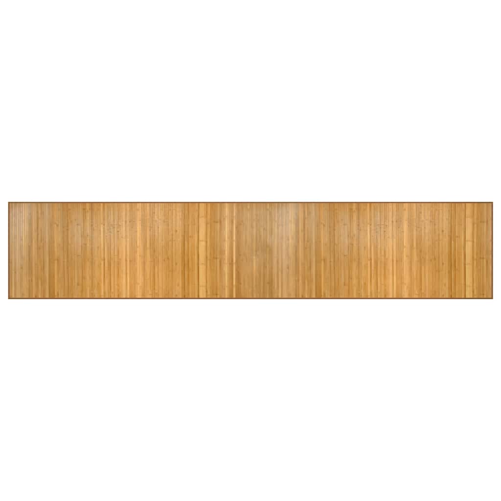 Rug Rectangular Natural 80x400 cm Bamboo