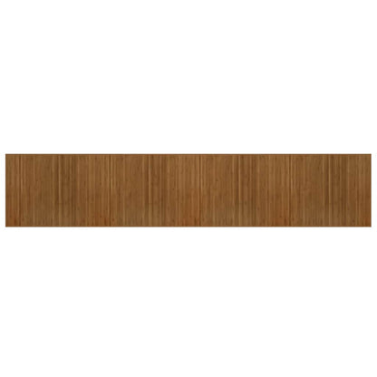 Rug Rectangular Brown80x400 cm Bamboo