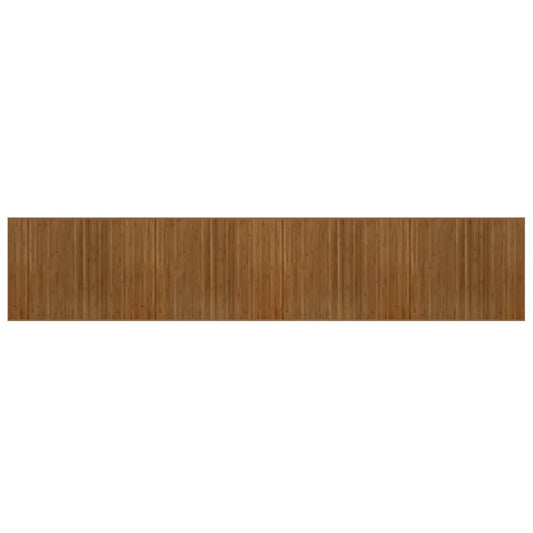 Rug Rectangular Brown80x400 cm Bamboo