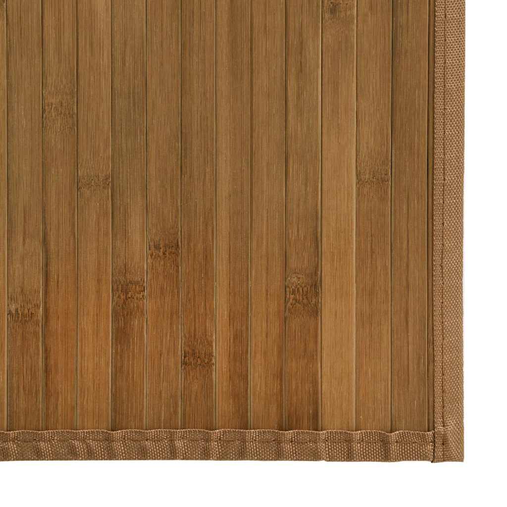 Rug Rectangular Brown80x400 cm Bamboo