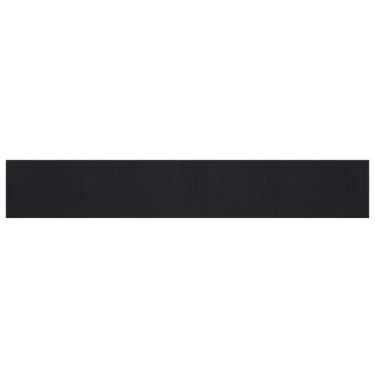 Rug Rectangular Black80x500 cm Bamboo