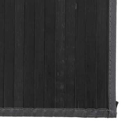 Rug Rectangular Black80x500 cm Bamboo