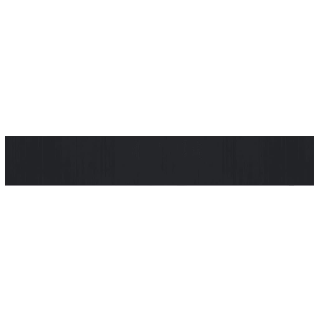 Rug Rectangular Black 80x1000 cm Bamboo