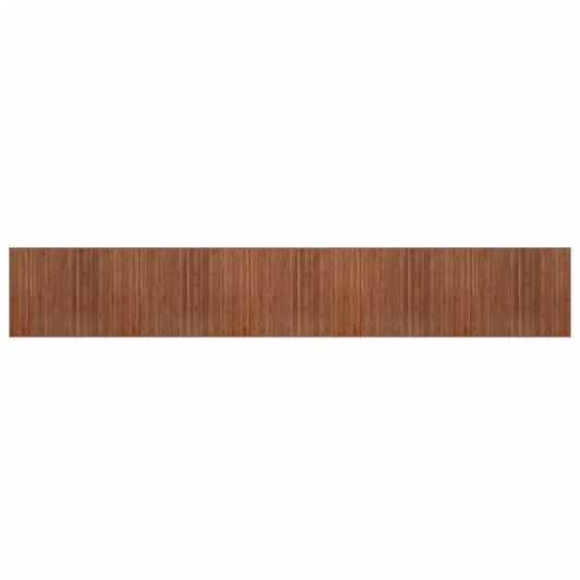 Rug Rectangular Brown80x1000 cm Bamboo