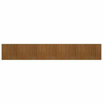 Rug Rectangular Brown 80x1000 cm Bamboo