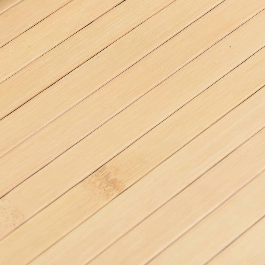 Rug Rectangular Light Natural 80x1000 cm Bamboo