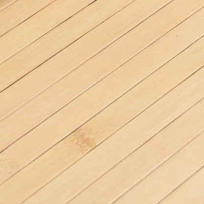 Rug Rectangular Light Natural 80x1000 cm Bamboo
