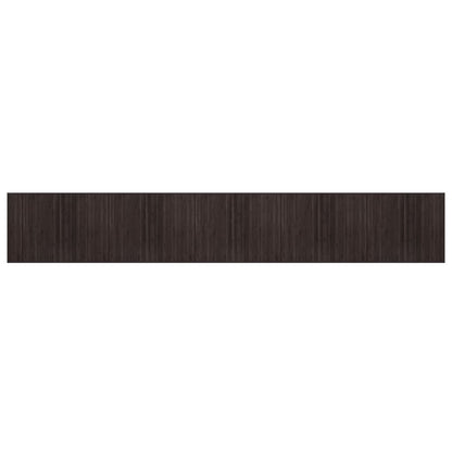 Rug Rectangular Dark Brown80x1000 cm Bamboo
