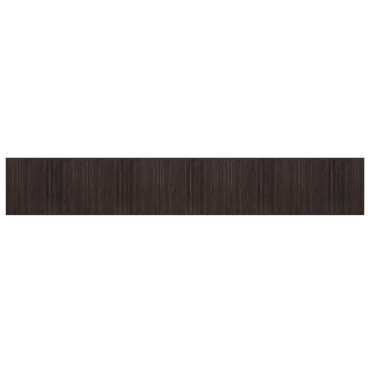 Rug Rectangular Dark Brown80x1000 cm Bamboo