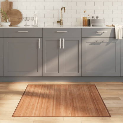 Rug Square Natural100x100 cm Bamboo
