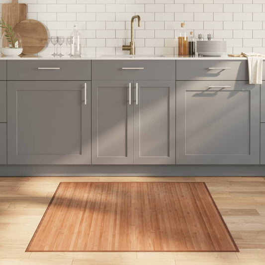 Rug Square Natural100x100 cm Bamboo