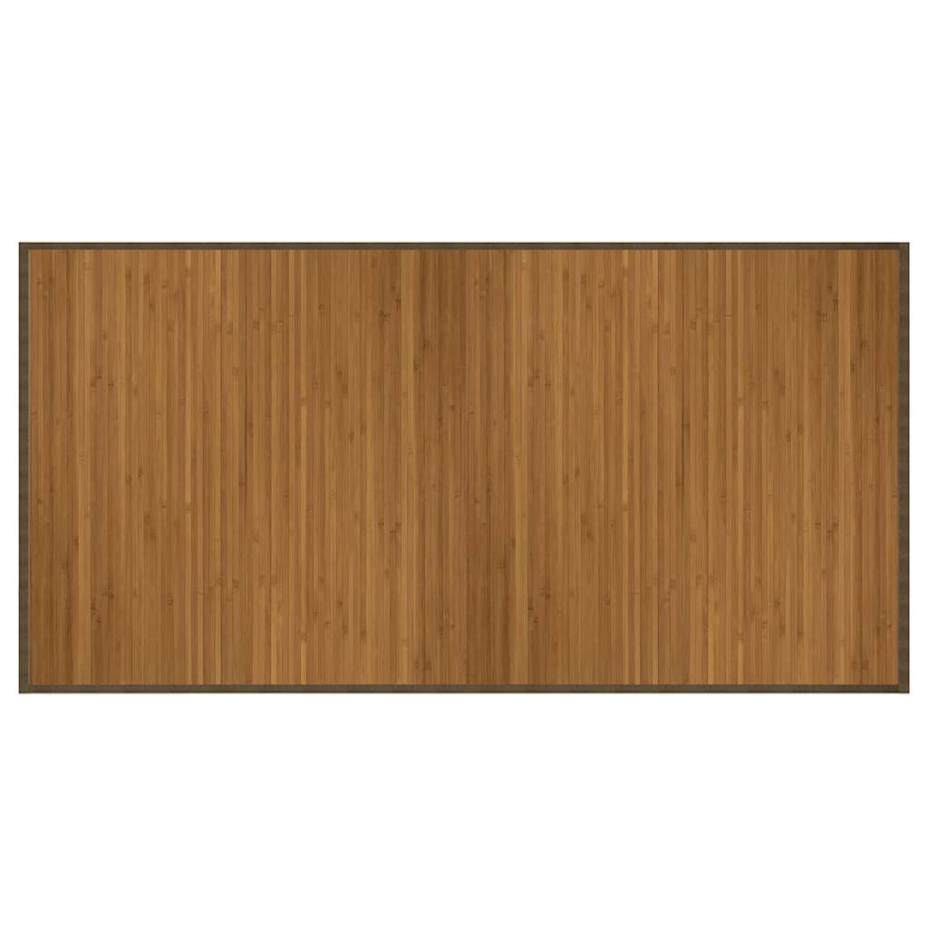 Rug Rectangular Brown 100x200 cm Bamboo