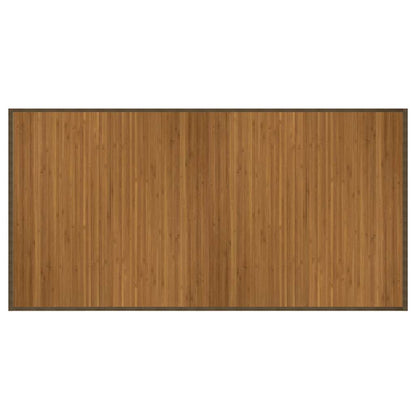 Rug Rectangular Brown 100x200 cm Bamboo
