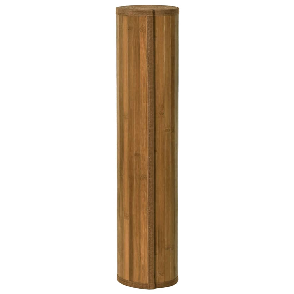 Rug Rectangular Brown 100x200 cm Bamboo