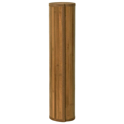 Rug Rectangular Brown 100x200 cm Bamboo