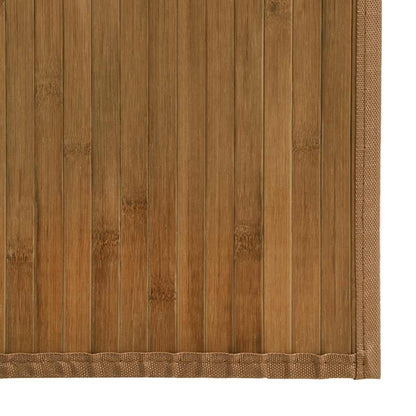 Rug Rectangular Brown 100x200 cm Bamboo