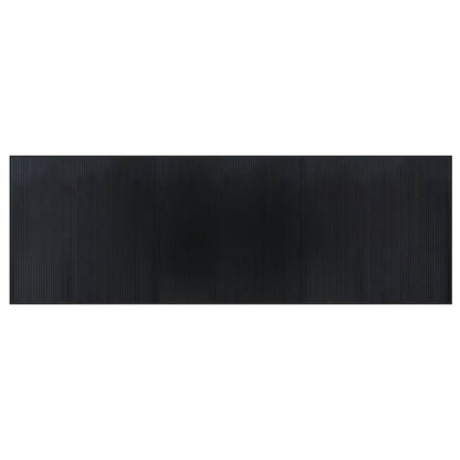Rug Rectangular Black100x300 cm Bamboo