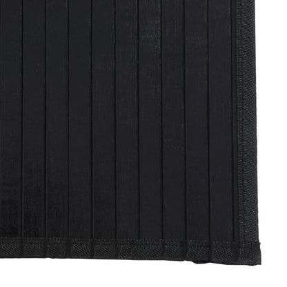 Rug Rectangular Black100x300 cm Bamboo