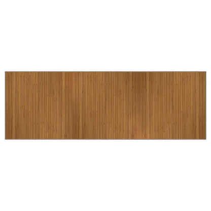 Rug Rectangular Brown100x300 cm Bamboo