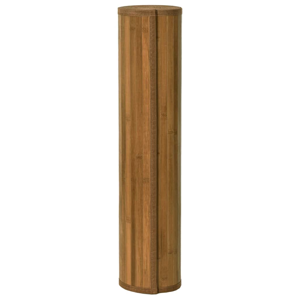 Rug Rectangular Brown100x300 cm Bamboo