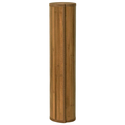 Rug Rectangular Brown100x300 cm Bamboo